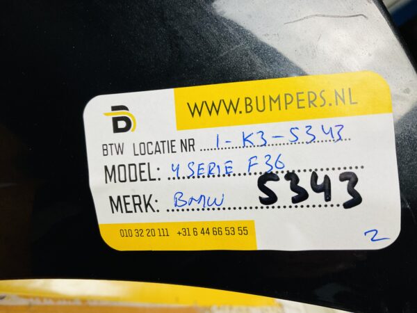 BUMPER BMW 4 Serie F36 VOORBUMPER 2-K3-5343z