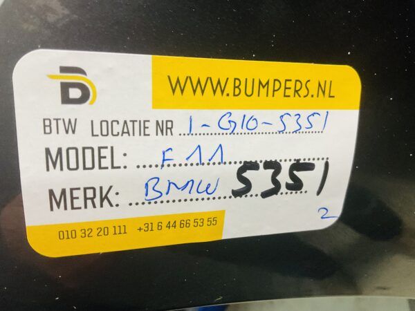 BUMPER BMW 5 Serie 631 ACHTERBUMPER 1-E10-5351z