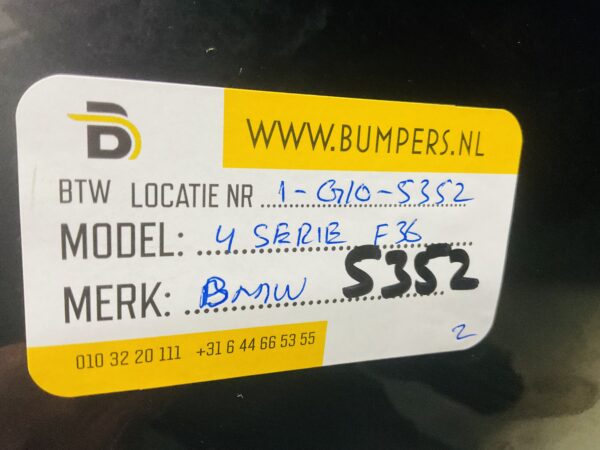 BUMPER BMW 4 Serie F36 ACHTERBUMPER 1-E10-5352z