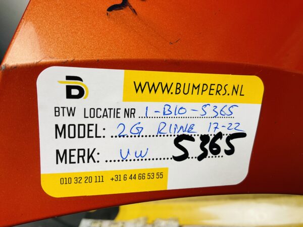BUMPER Volkswagen Polo 2G R-Line Rline 2017-2022 VOORBUMPER 1-B10-5365z