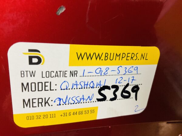 BUMPER Nissan Qashqai 2012-2017 VOORBUMPER 1-G8-5369z