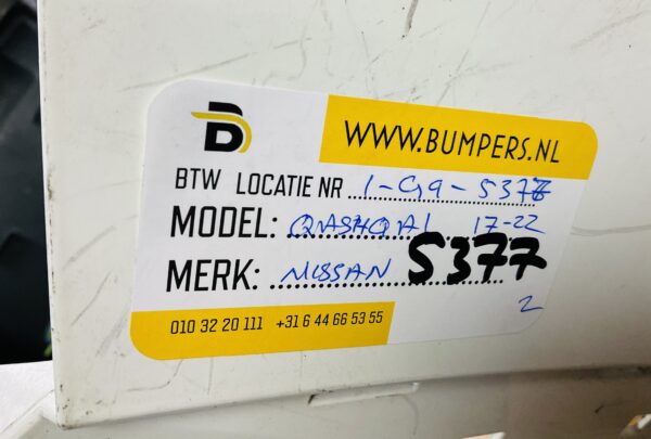 BUMPER Nissan Qashqai 2017-2022 VOORBUMPER 1-G9-5377z