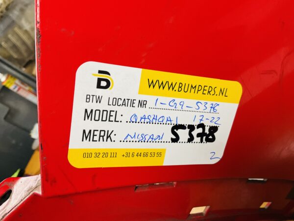 BUMPER Nissan Qashqai 2017-2022 VOORBUMPER 1-G9-5378z