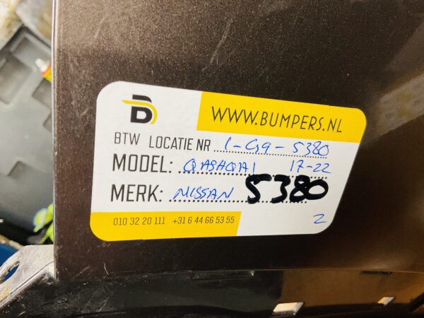 BUMPER Nissan Qashqai 2017-2022 VOORBUMPER 1-G9-5380z