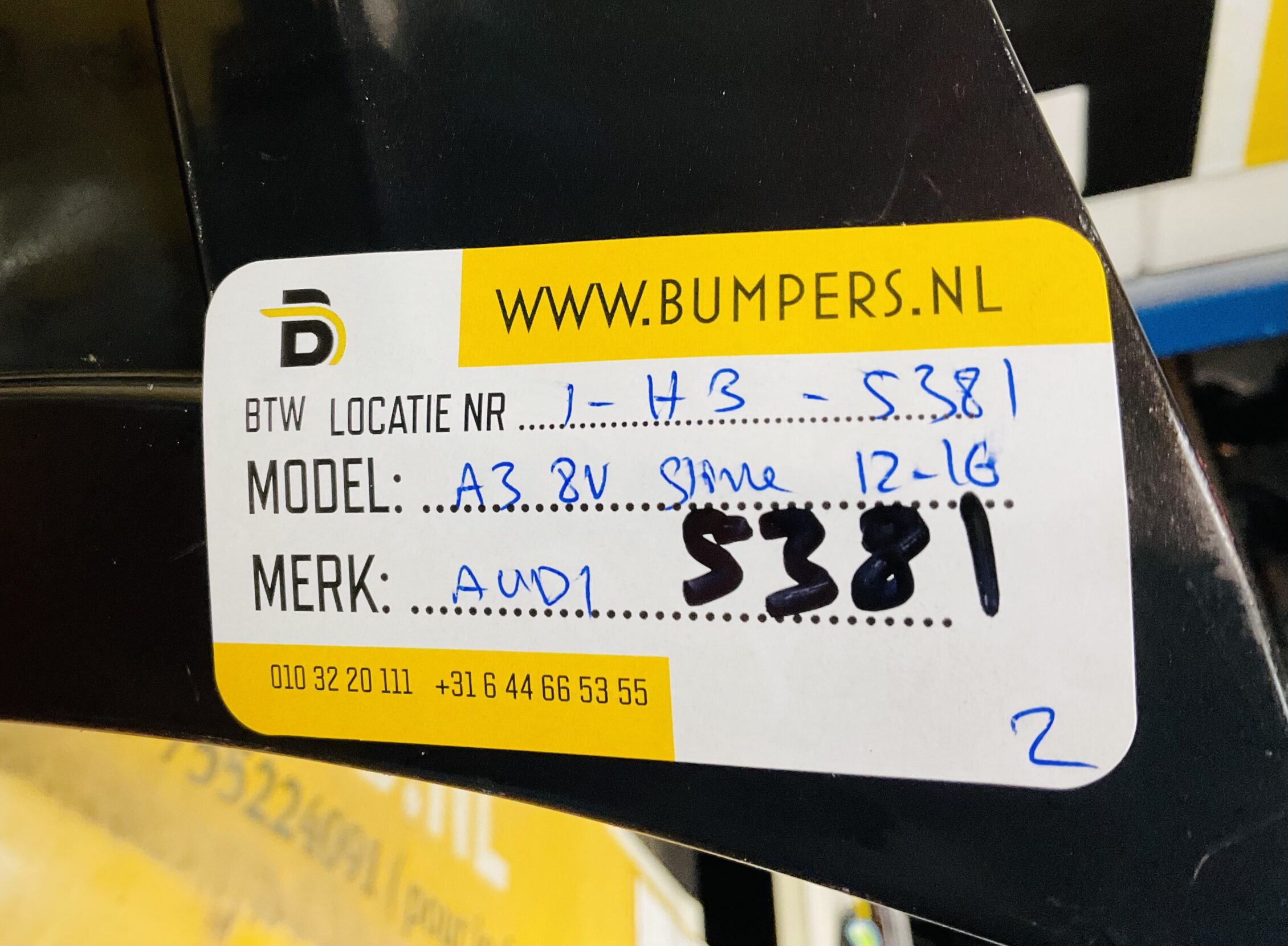 BUMPER Audi A3 8V S-Line Sline 2012-2016 VOORBUMPER 1-H3-5381z