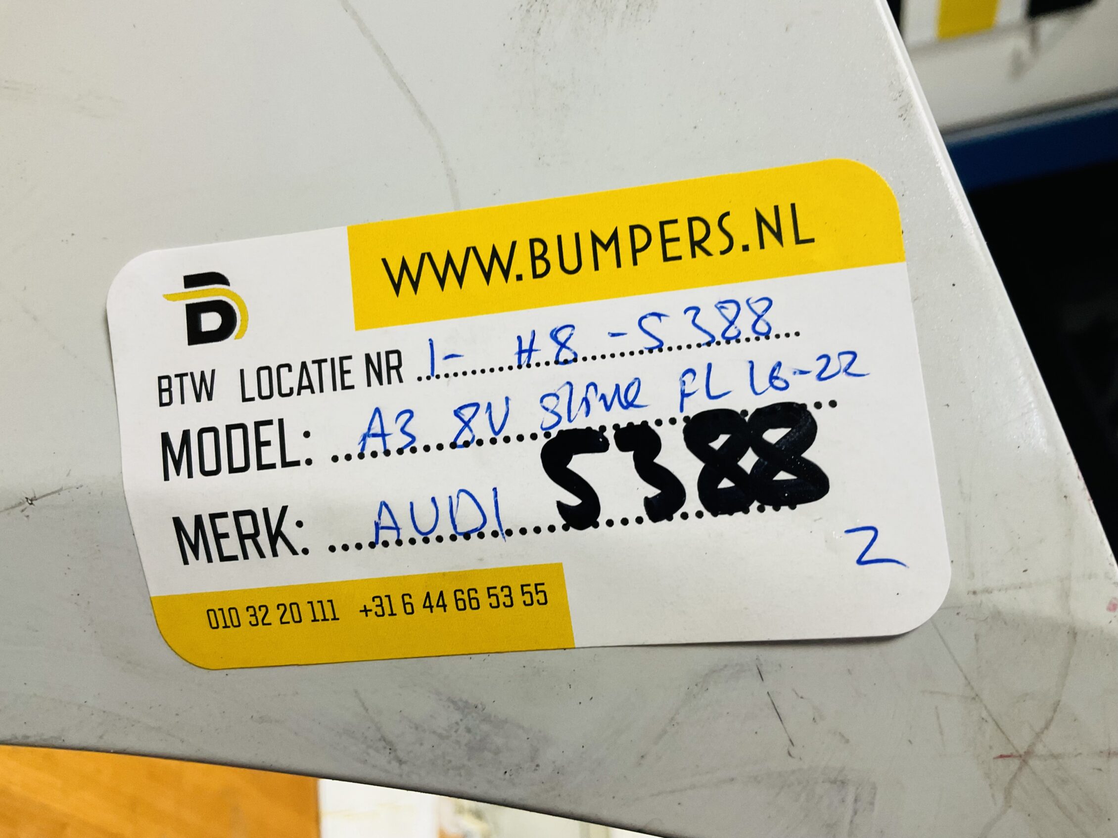 BUMPER Audi A3 8V S-Line Sline Facelift 2016-2022 VOORBUMPER 1-H8-5388z