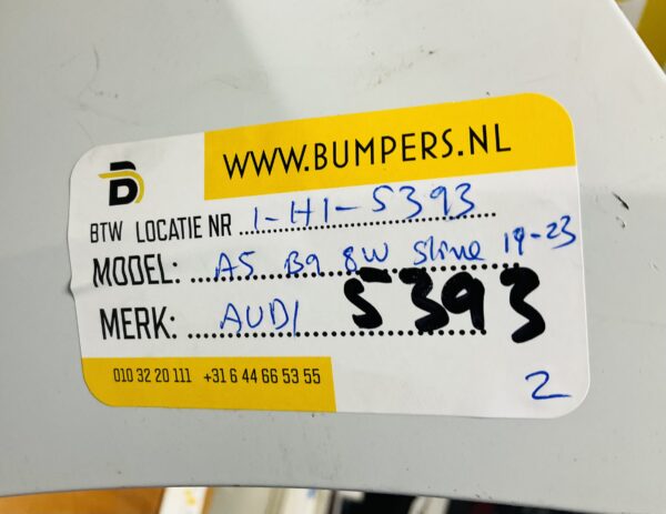 BUMPER Audi A5 B9 8W S-Line Sline 8W6807437A 2019-2023 VOORBUMPER 1-H1-5393z