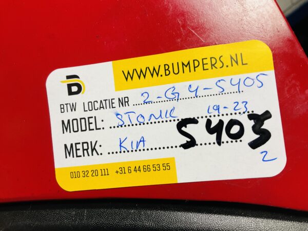 BUMPER Kia Stonic 2019-2023 VOORBUMPER 2-G4-5405z