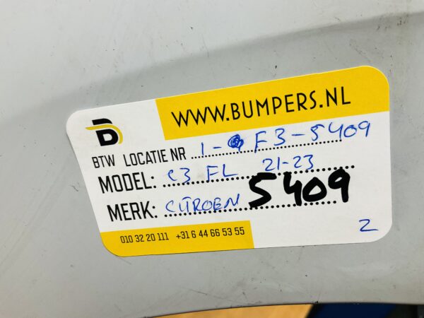BUMPER Citroen C3 Facelift 2021-2023 VOORBUMPER 1-F3-5409z