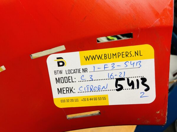 BUMPER Citroen C3 2016-2021 VOORBUMPER 1-F3-5413z