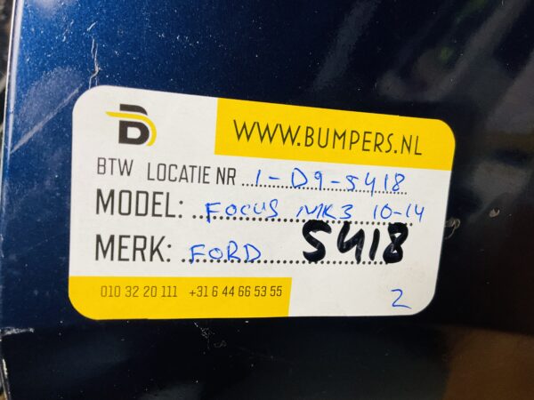 BUMPER Ford Focus MK3 2010-2014 VOORBUMPER 1-D9-5418z