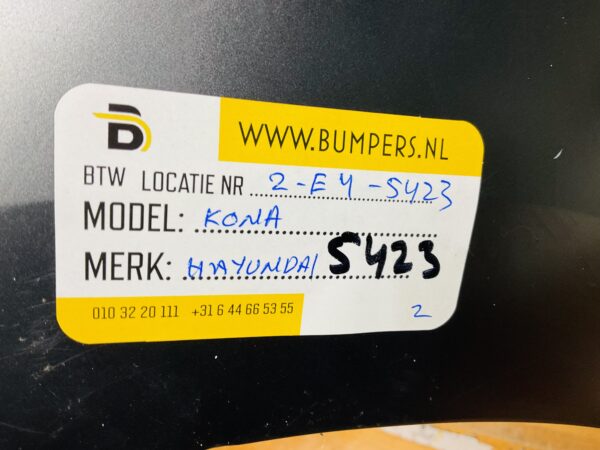 BUMPER Hyundai Kona VOORBUMPER 2-E4-5423z