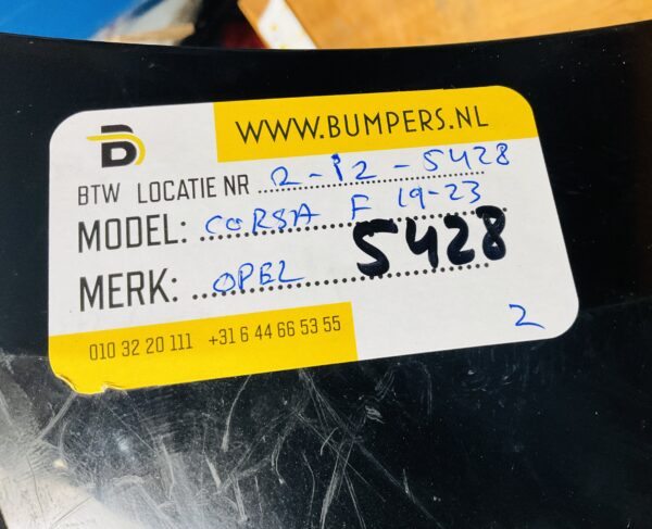 BUMPER Opel Corsa F 2019-2023 VOORBUMPER 2-i2-5428z