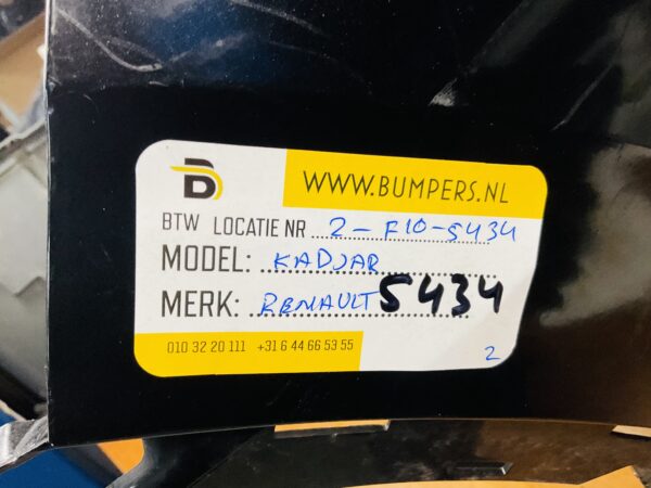 BUMPER Renault Kadjar 2014-2017 VOORBUMPER 2-F10-5434z