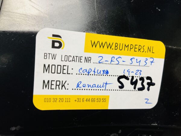 BUMPER Renault Captur 2019-2023 VOORBUMPER 2-F5-5437z