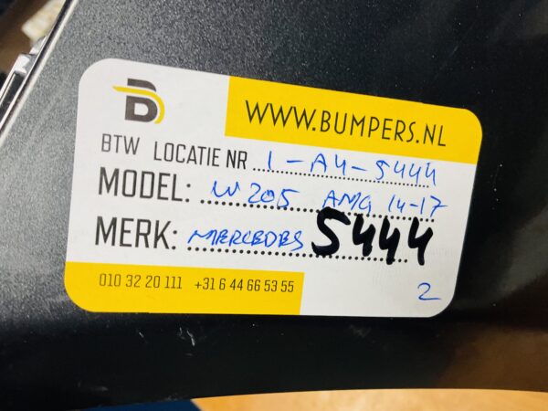 BUMPER Mercedes C klasse W205 AMG 2014-2017 VOORBUMPER 1-A4-5444z