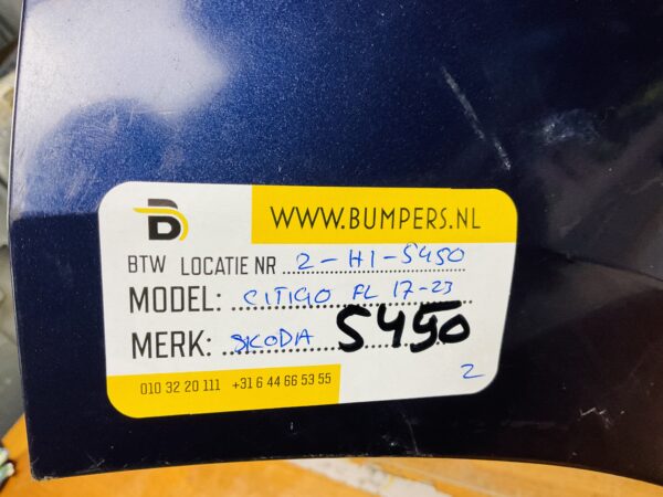 BUMPER Skoda Citigo Facelift 2017-2023 VOORBUMPER 2-H1-5450z