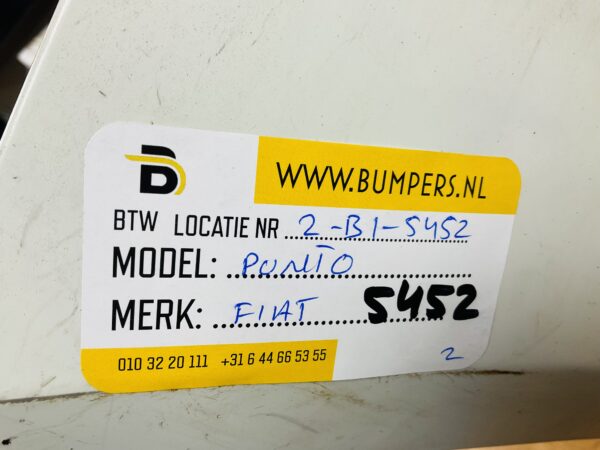 BUMPER Fiat Punto VOORBUMPER 2-B1-5452z