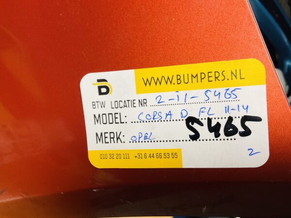 BUMPER Opel Corsa D Facelift 2011-2014 VOORBUMPER 2-i1-5465z