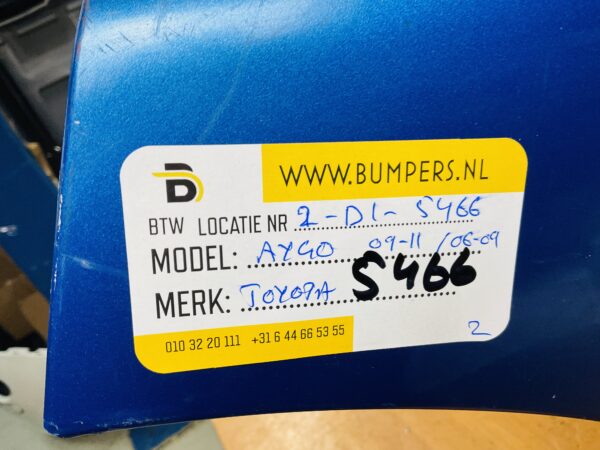 BUMPER Toyota Aygo 2006-2009 VOORBUMPER 2-D1-5466z