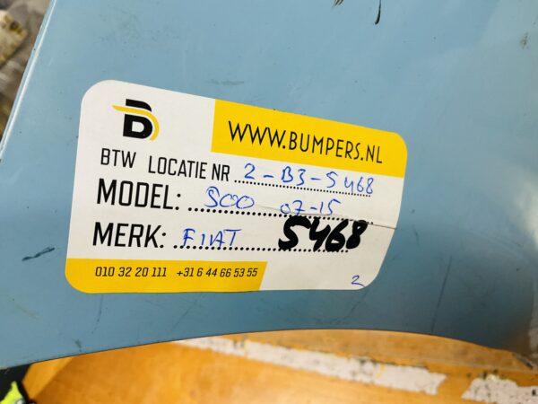 BUMPER Fiat 500 2007-2015 VOORBUMPER 2-B3-5468z
