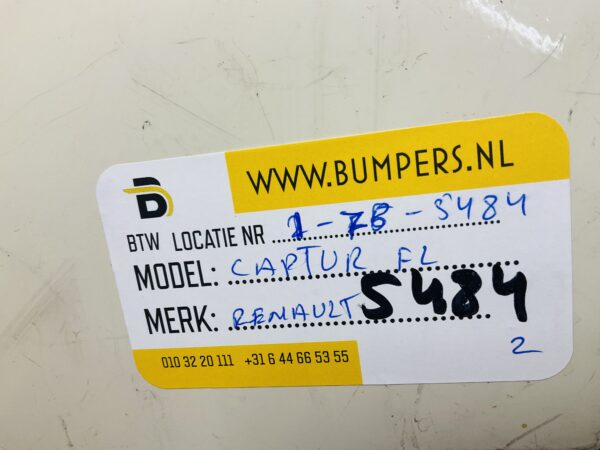 BUMPER Renault Captur Facelift Compleet Led VOORBUMPER 1-Z8-5484z