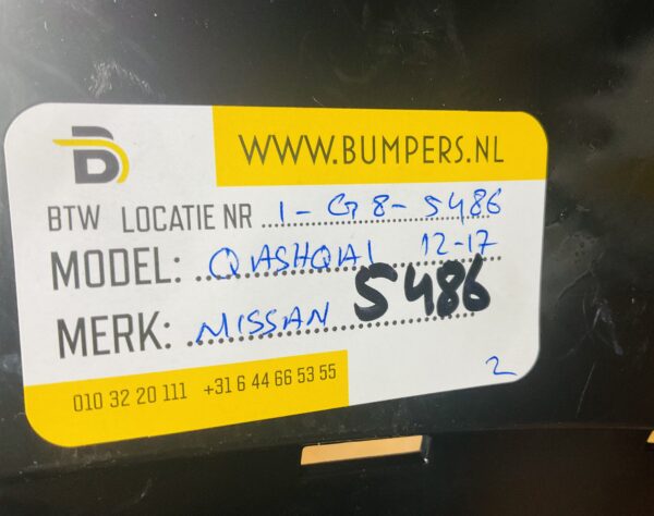 BUMPER Nissan Qashqai 2012-2017 VOORBUMPER 1-G8-5486z