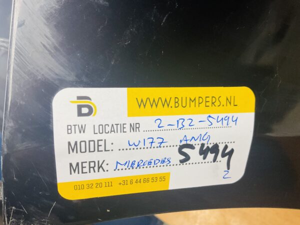 BUMPER Mercedes A Klasse W177 AMG pdc 2019-2023 VOORBUMPER 1-B2-5494z