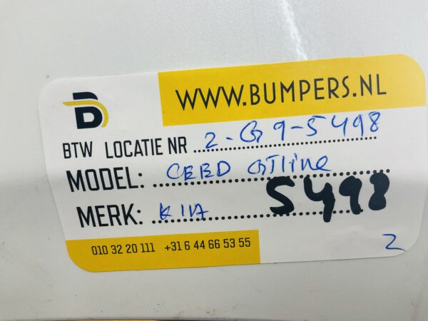 BUMPER Kia Ceed GT-Line GTline VOORBUMPER 2-G9-5498z