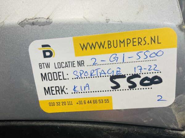 BUMPER Kia Sportage 2017-2022 VOORBUMPER 2-G1-5500z