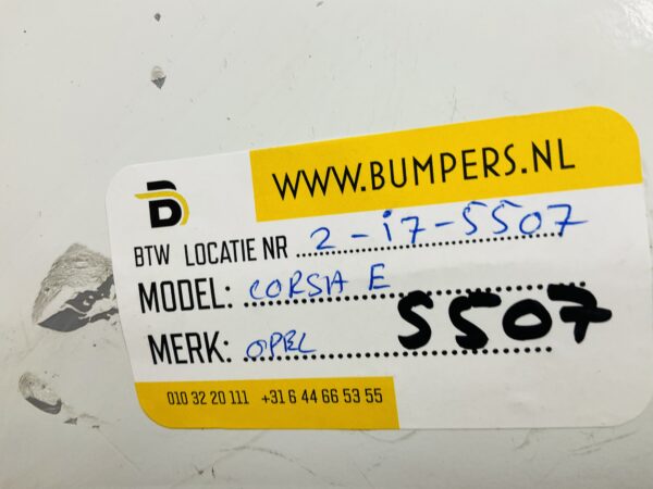 BUMPER Opel Corsa E + Grill  2014-2019 VOORBUMPER 2-i7-5507z