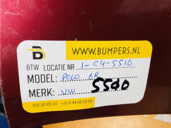 BUMPER Volkswagen Polo 6R VOORBUMPER 1-C4-5510z