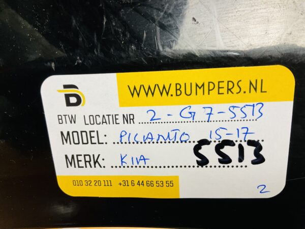 BUMPER Kia Picanto 2015-2017 VOORBUMPER 2-G7-5513z