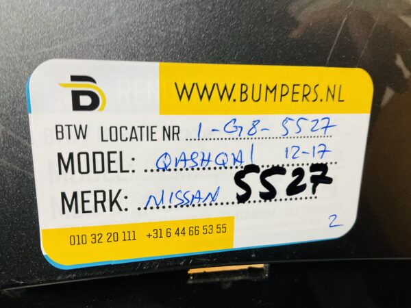 BUMPER Nissan Qashqai 2012-2017 VOORBUMPER 1-G8-5527z