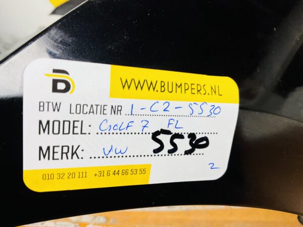 BUMPER Volkswagen Golf 7 Facelift 4xpdc VOORBUMPER 1-C2-5530z
