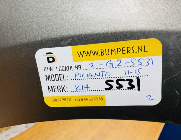 BUMPER Kia Picanto 2011-2015 VOORBUMPER 2-G2-5531z