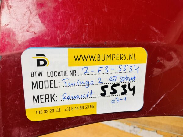 BUMPER Renault Twingo 2 GT Sport 2007-2011 VOORBUMPER 2-F3-5534z