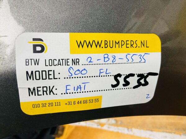 BUMPER Fiat 500 Facelift 2015-2021 VOORBUMPER 2-B8-5535z