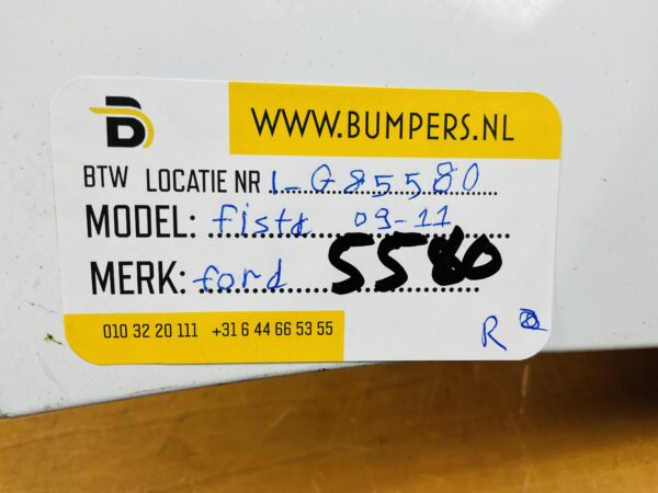 Bumper Ford Fiesta Mk7 2008-2012 Achterbumper 1-E8-5560R