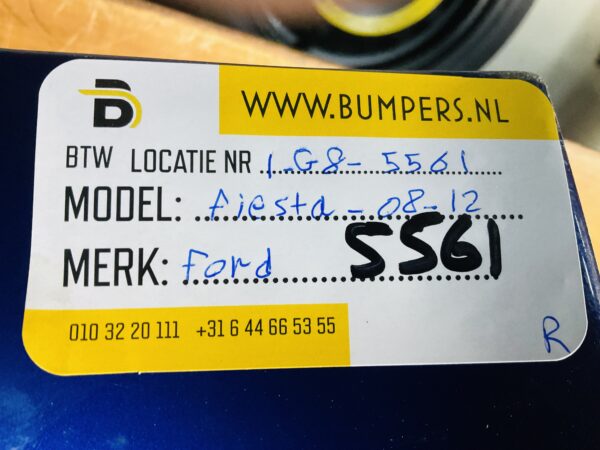 Bumper Ford Fiesta Mk7 2008-2012 Achterbumper 1-E8-5561R