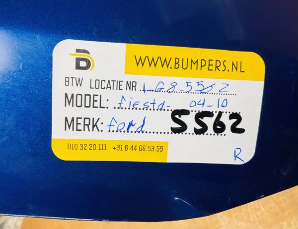 Bumper Ford Fiesta MK6 2004 2010 Achterbumper 1-G8-5562R