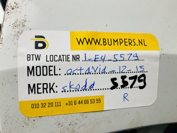 Bumper Skoda Octavia 2012-2015 Achterbumper 1-E4-5579R