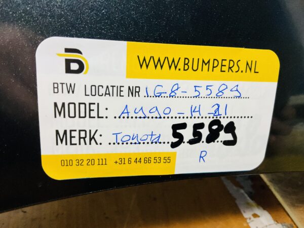 Bumper Toyota Aygo 2014-2021 Achterbumper 1-E8-5589R