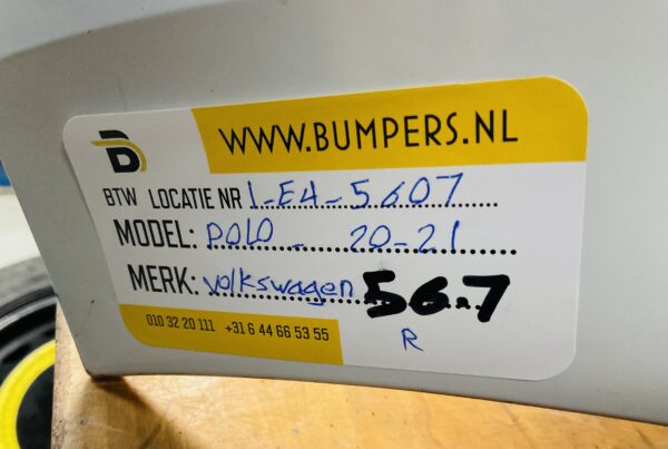 Bumper Volkswagen Polo 2020-2021  Achterbumper 1-E4-5607R