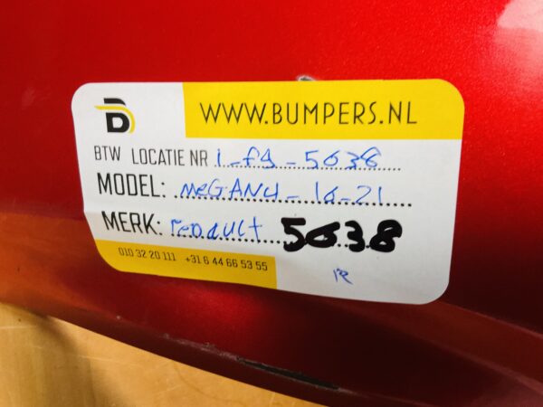 Bumper Renault Megane 4 2016-2021 Achterbumper 1-F9-5638R