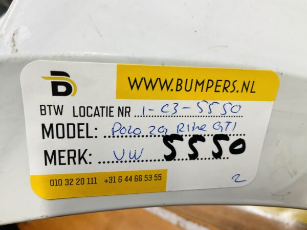 BUMPER Volkswagen Polo 2G R-Line Rline GTI 2017-2022 VOORBUMPER 1-C3-5550z