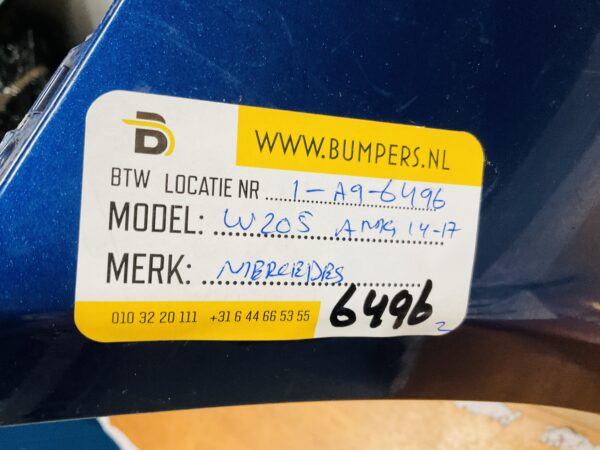 BUMPER Mercedes C Klasse W205 AMG  2014-2017 VOORBUMPER 1-A9-6496z