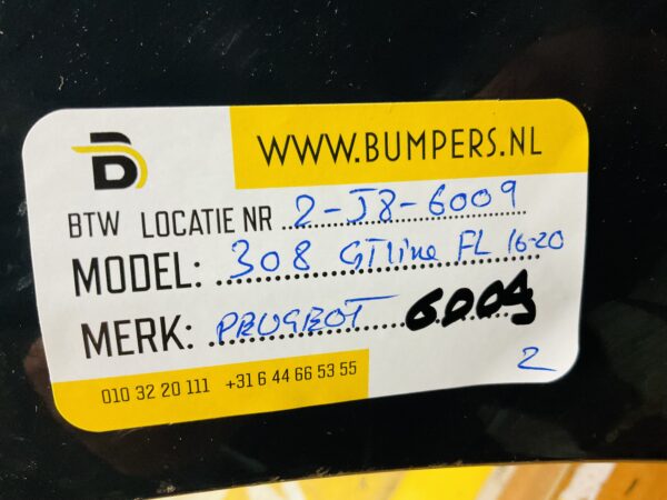 BUMPER Peugeot 308 GT-Line GTline Facelift 2016-2021 VOORBUMPER 2-J8-6009z