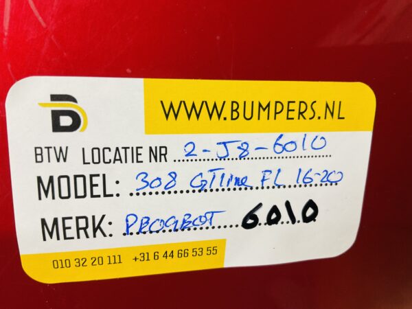 BUMPER Peugeot 308 GT-Line GTline Facelift 2016-2021 VOORBUMPER 2-J8-6010z