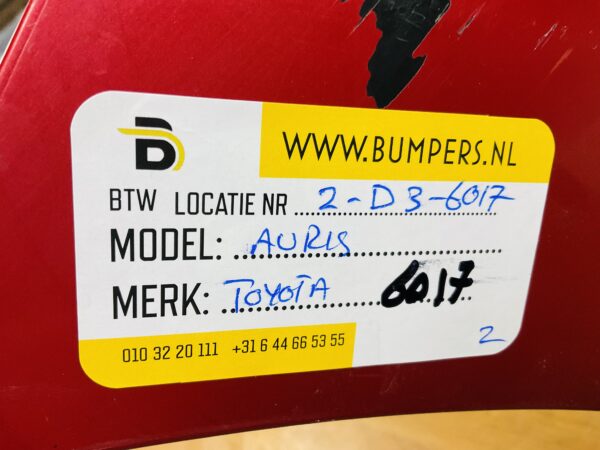 BUMPER Auris VOORBUMPER 2-D3-6017z